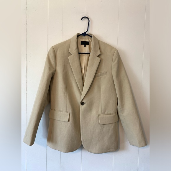 Nili Lotan Womens Francoise Oversized Jacket in the color Sand size 6 - Picture 4 of 11